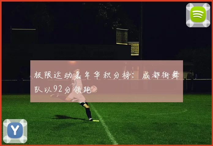 极限运动嘉年华积分榜：成都街舞队以92分领跑